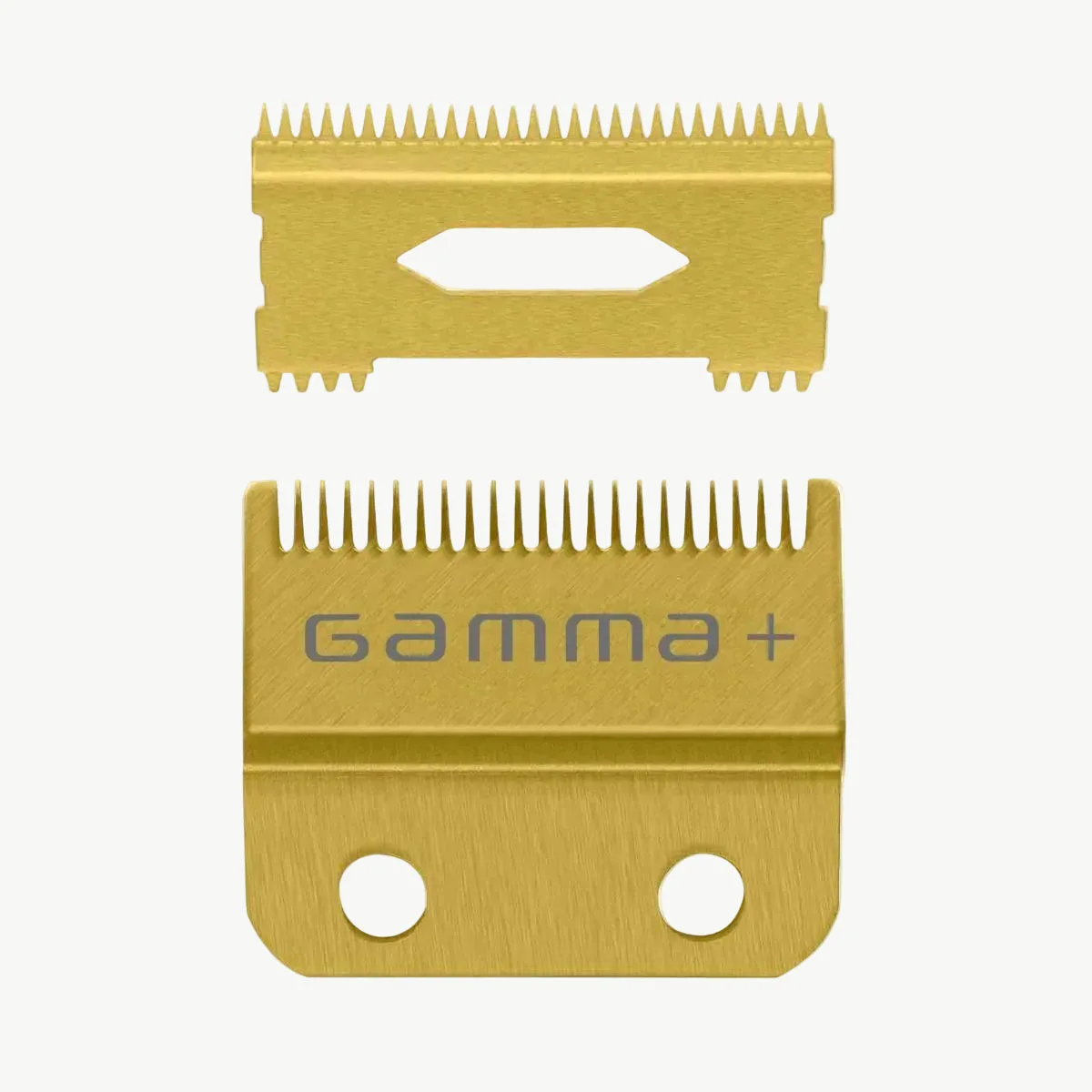 Gold Titanium Fade Clipper Blade and Slim Deep Tooth Cutter