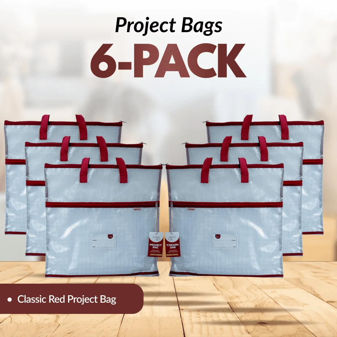 Project Bags - 6 Pack - Red