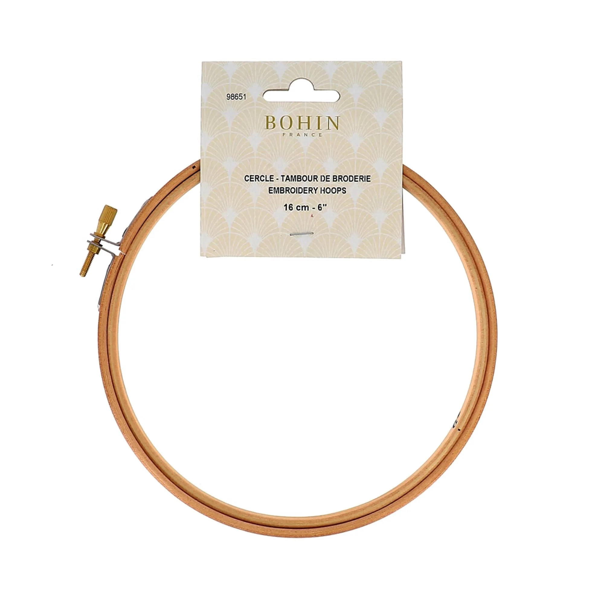 BOHIN Wooden Embroidery Hoop | 16 cm - 6"