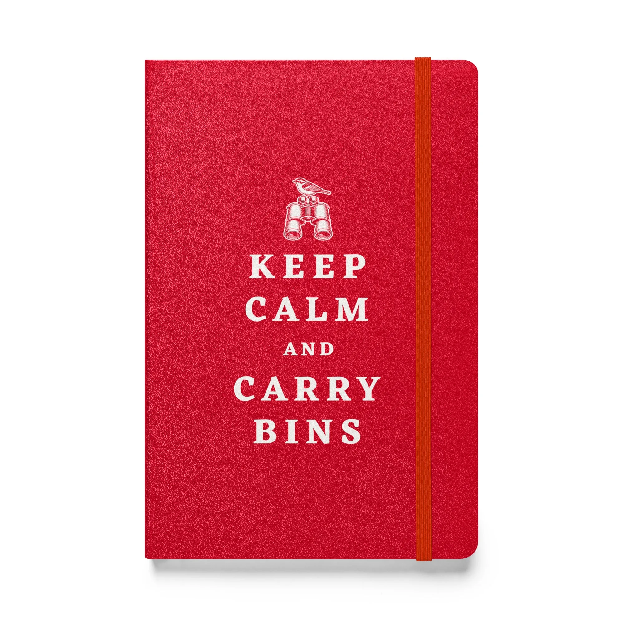 Keep Calm and Carry Bins Hardcover Notebook