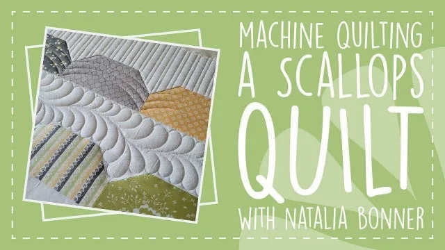 Imbottitura a macchina di una trapunta a conchiglie con Natalia Bonner
