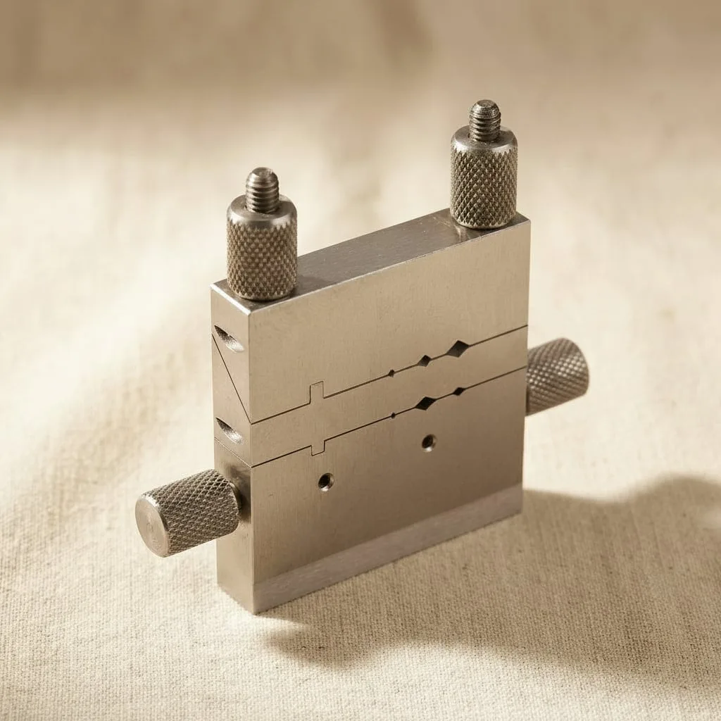 Chenier & Watch Band Mitre Jig — Vice Clamp for Metal Joint Tubes, Jewellery Tool