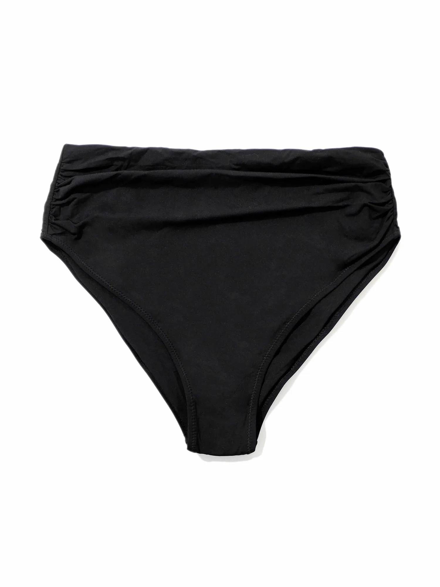 Parte inferior de bikini high rise cheeky Negro Rebajas