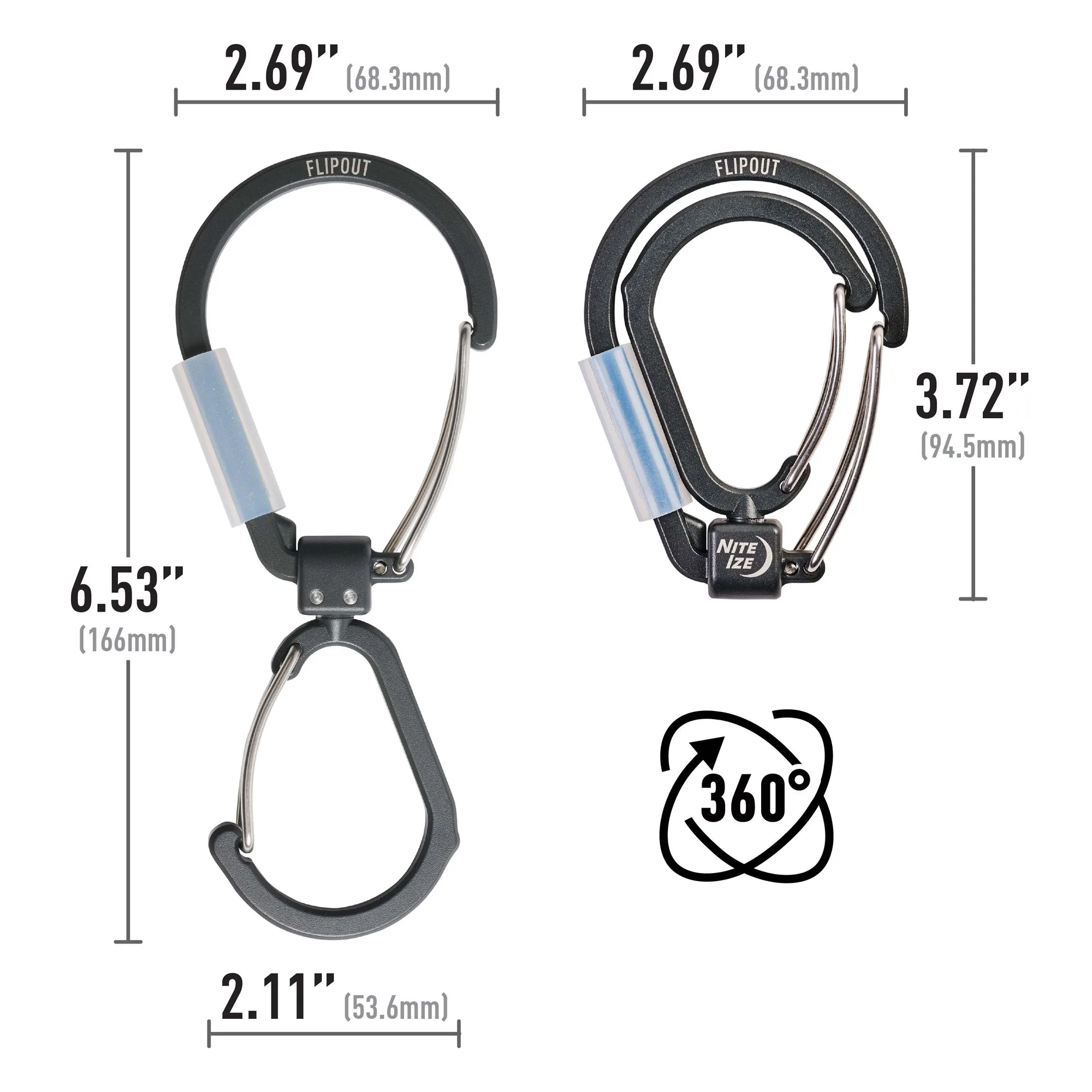 FlipOut™ Dual Carabiner