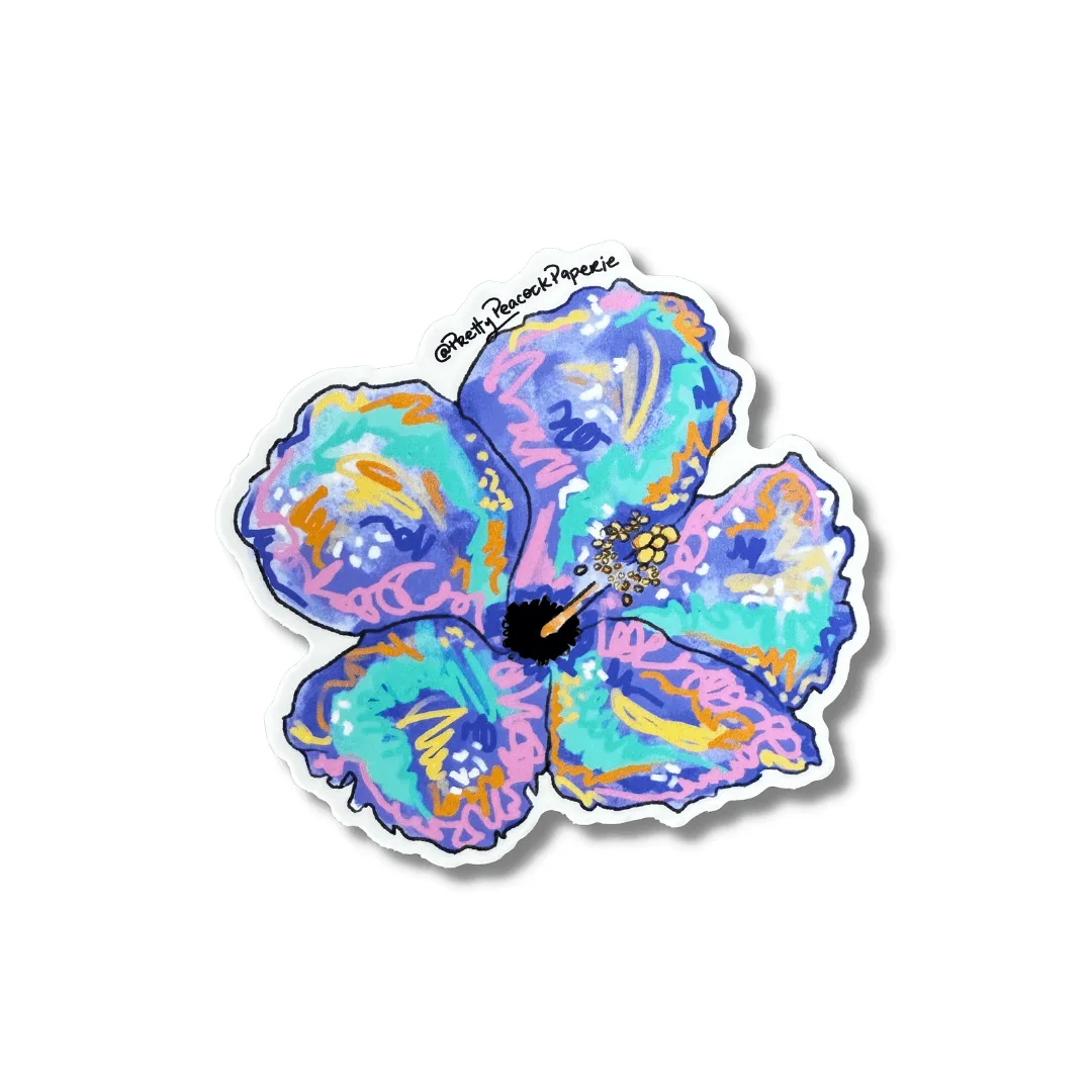 Tropische Hibiscus Vinylsticker