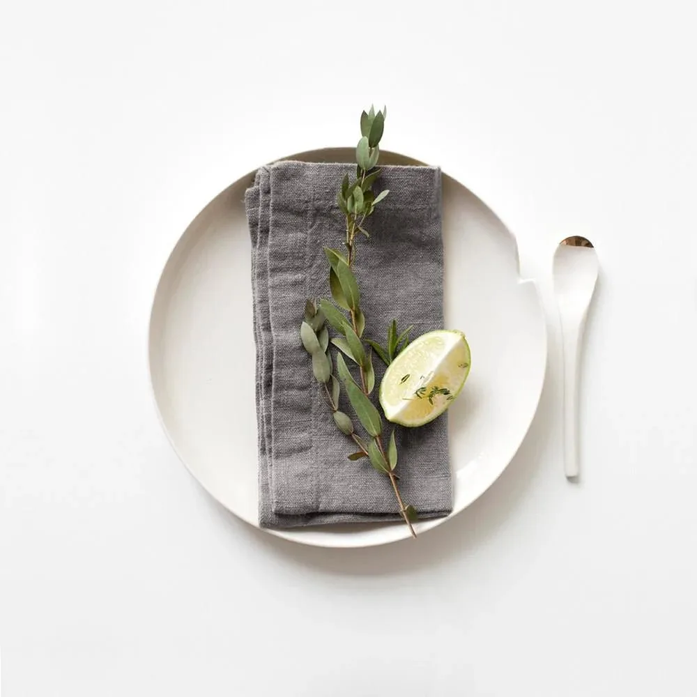 Moss Green Linen Coasters: A Sustainable Choice for Eco-Conscious Homes