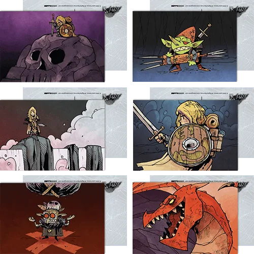 Vast Art Postcards Set