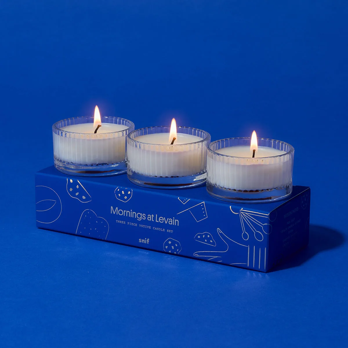 Mornings at Levain Votive Set: Bakery Scent for Home