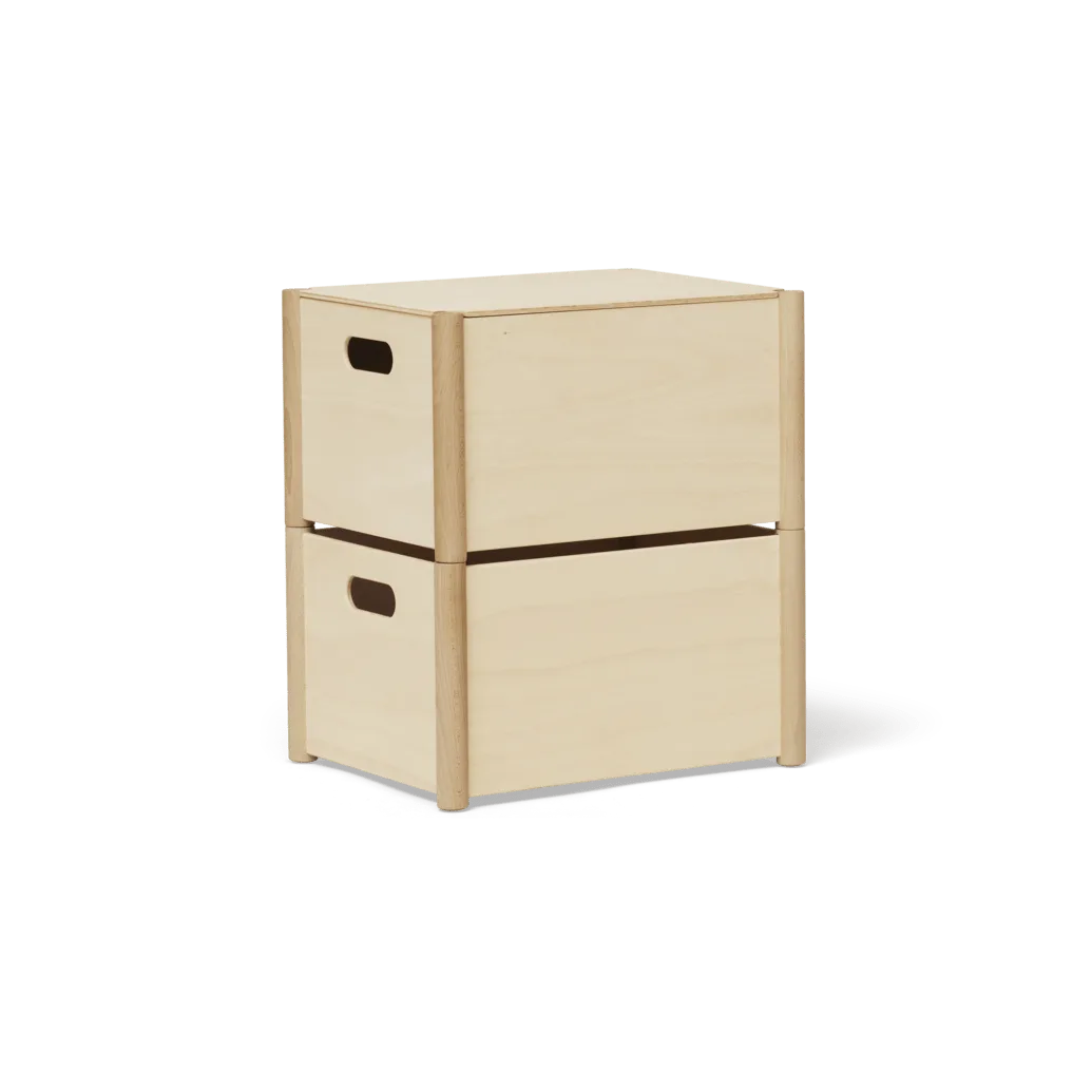 Pillar Storage box: Beech
