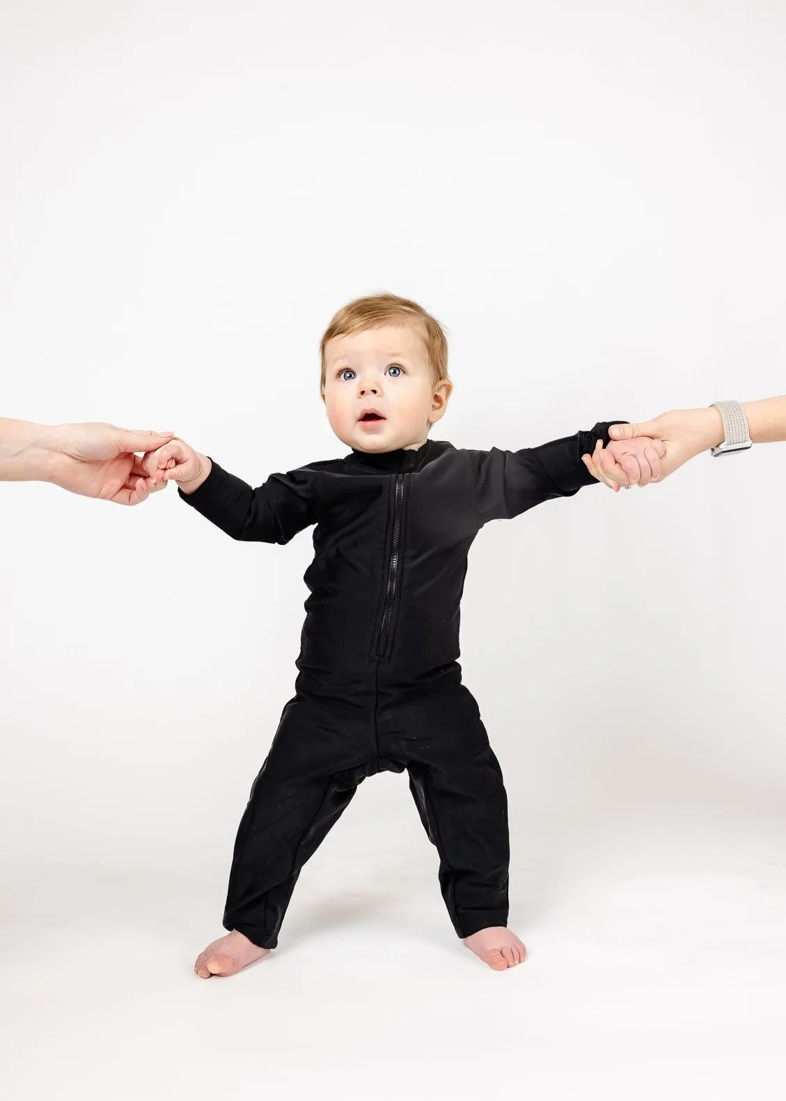 Black | Baby Rashguard One-Piece (Unisex)