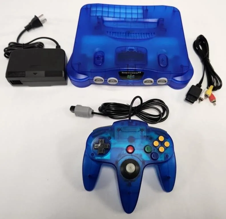 N64 Funtastic Translucent Blue Console: een retro look