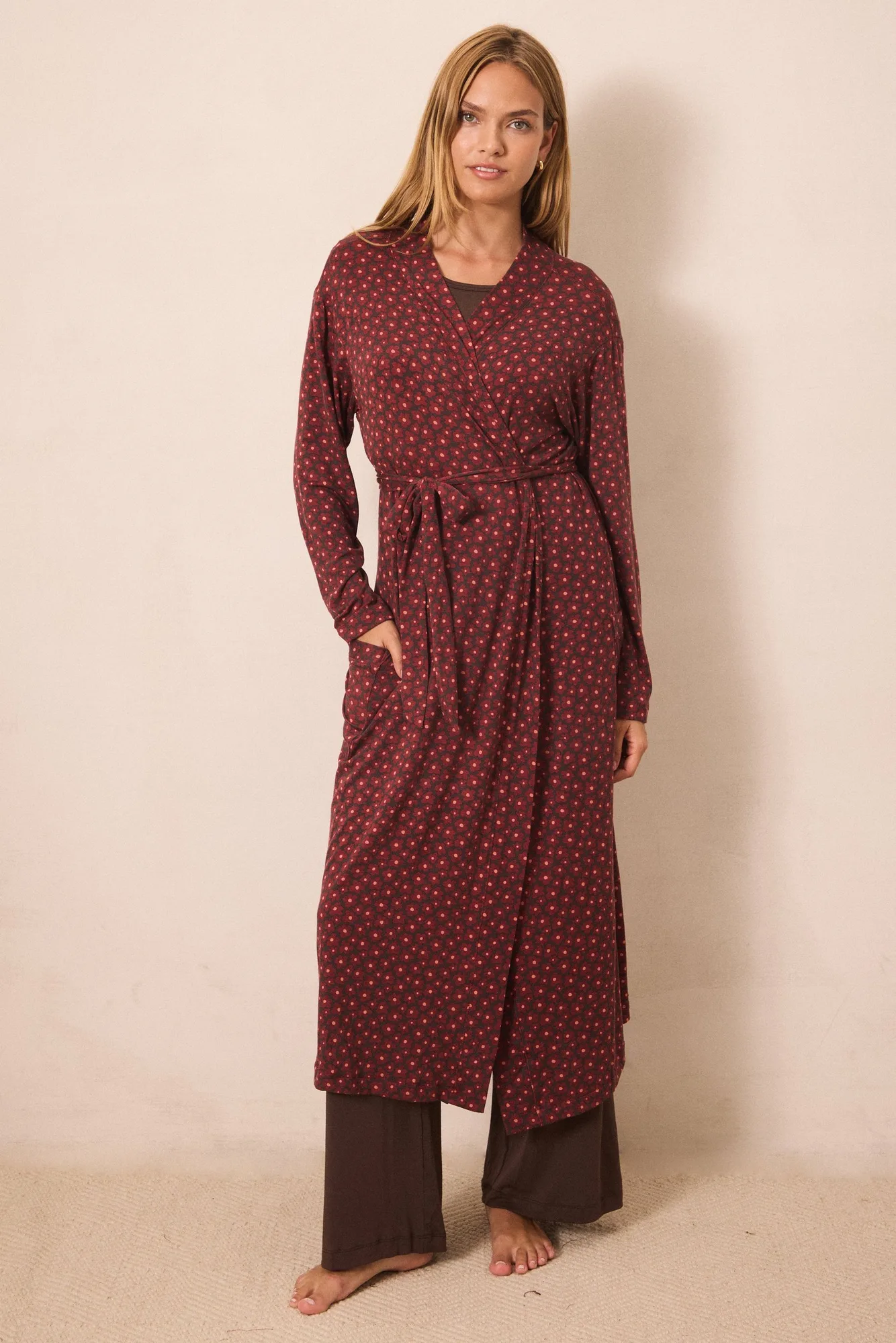 Midnight Daisy Robe