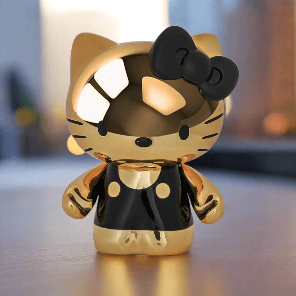 Hello Kitty® 金色電鍍 3 吋乙烯基公仔(限量 600 隻)- Kidrobot.com 獨家