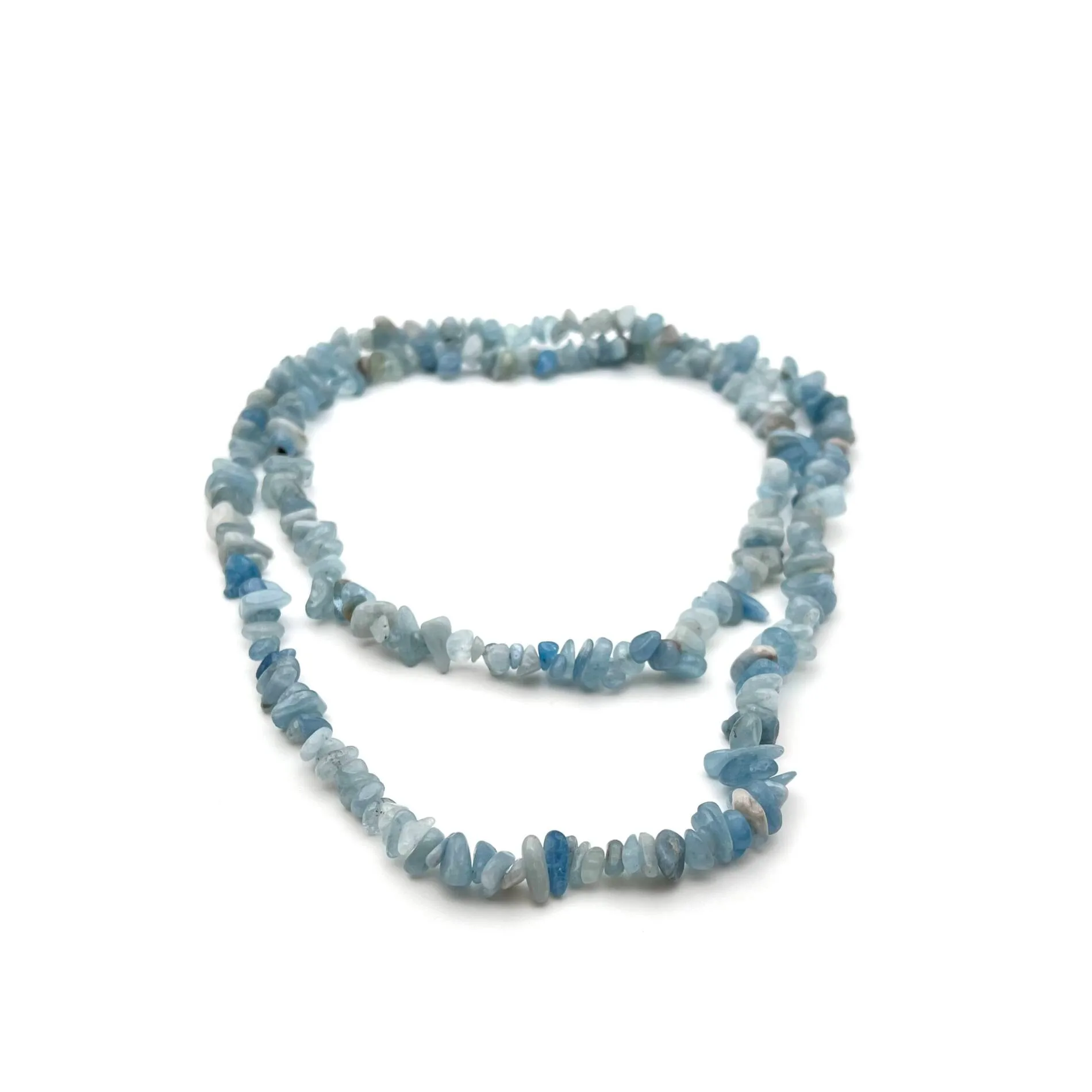 Aquamarine - Chip Necklace