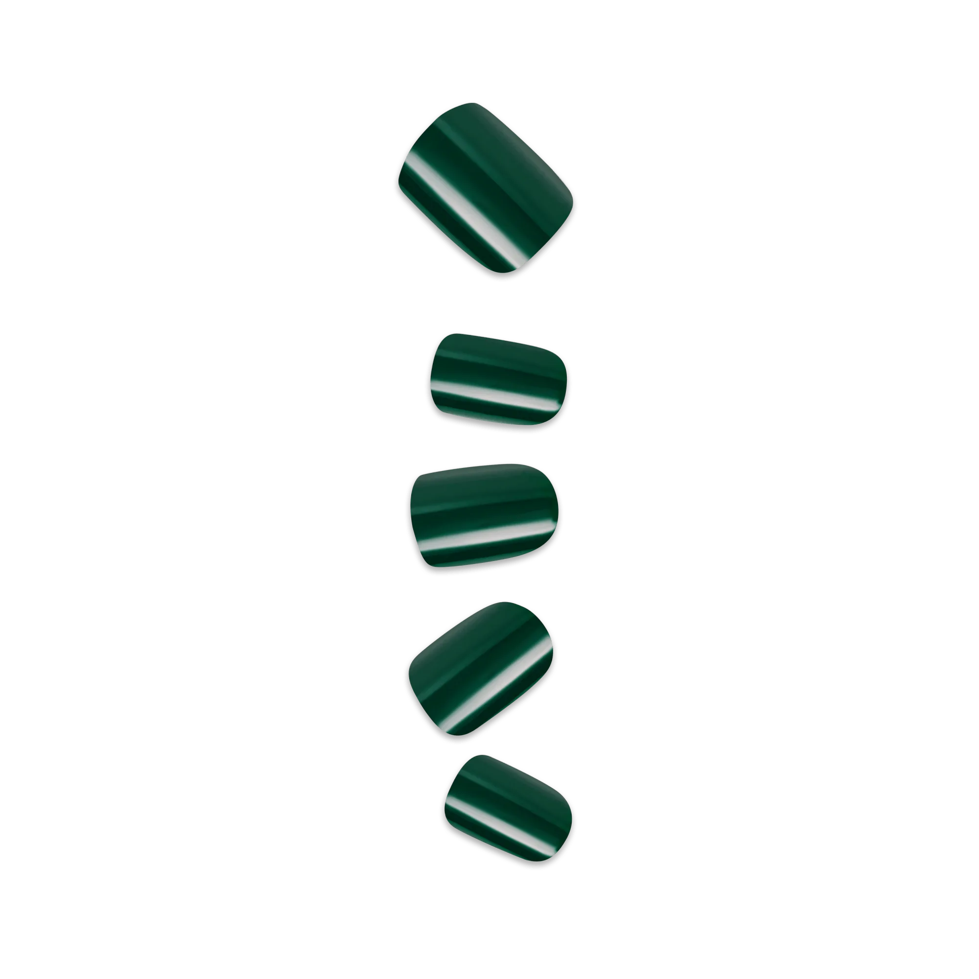 Impress Color No Glue Fake Press On Nails - Stand Out | Solid, Green, Short, Squoval, Manicure