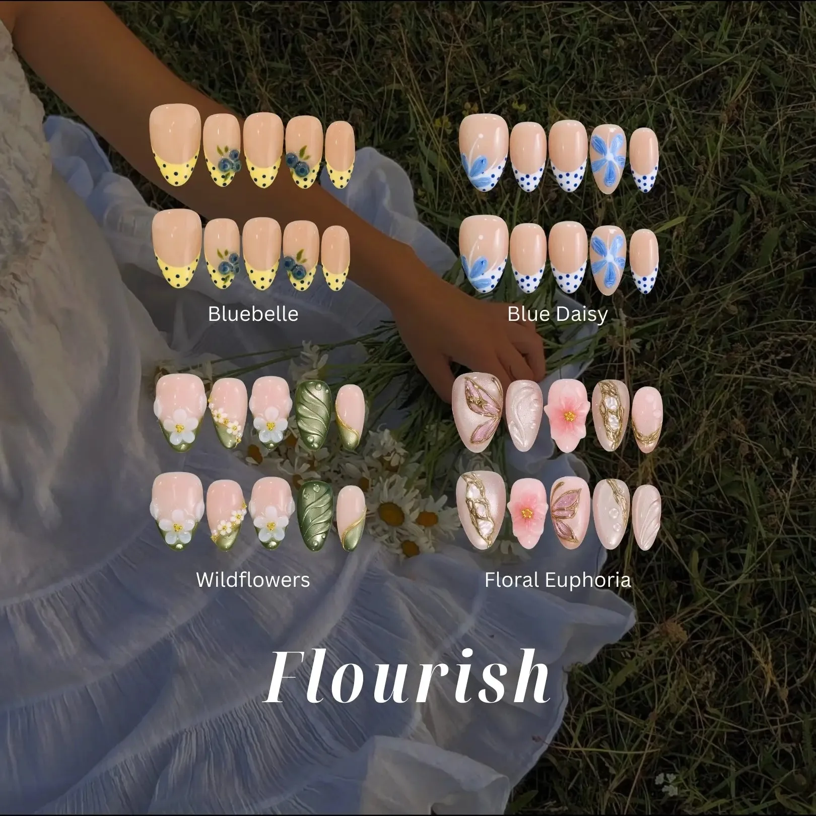 مجموعة Flourish: المحتويات وطرق التنسيق
