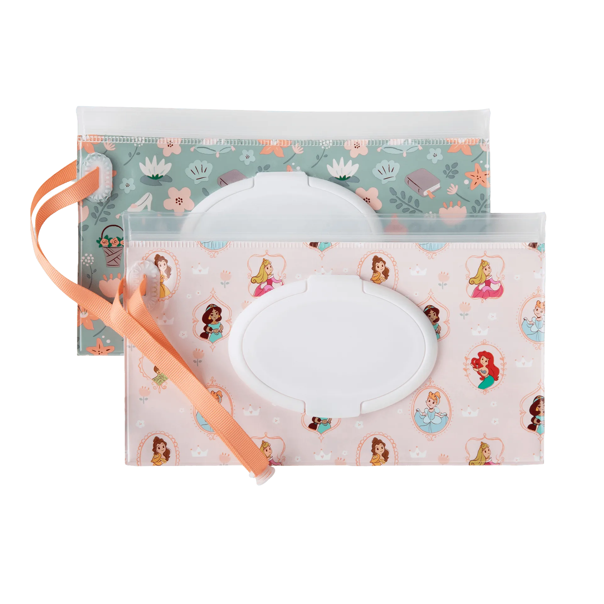 Disney Baby Reusable Wipes Case, 2 Pack (Princess)