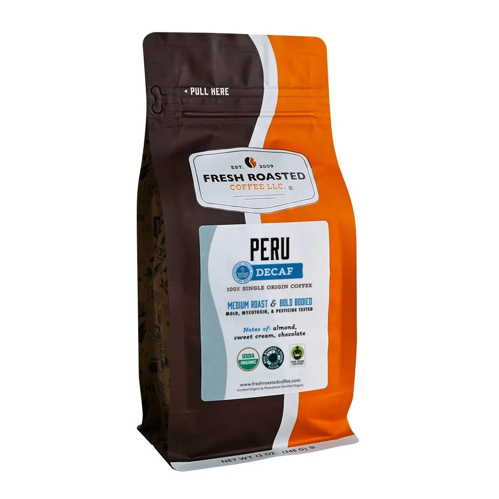 Organic Peru Water-Processed Decaf - Roasted Coffee