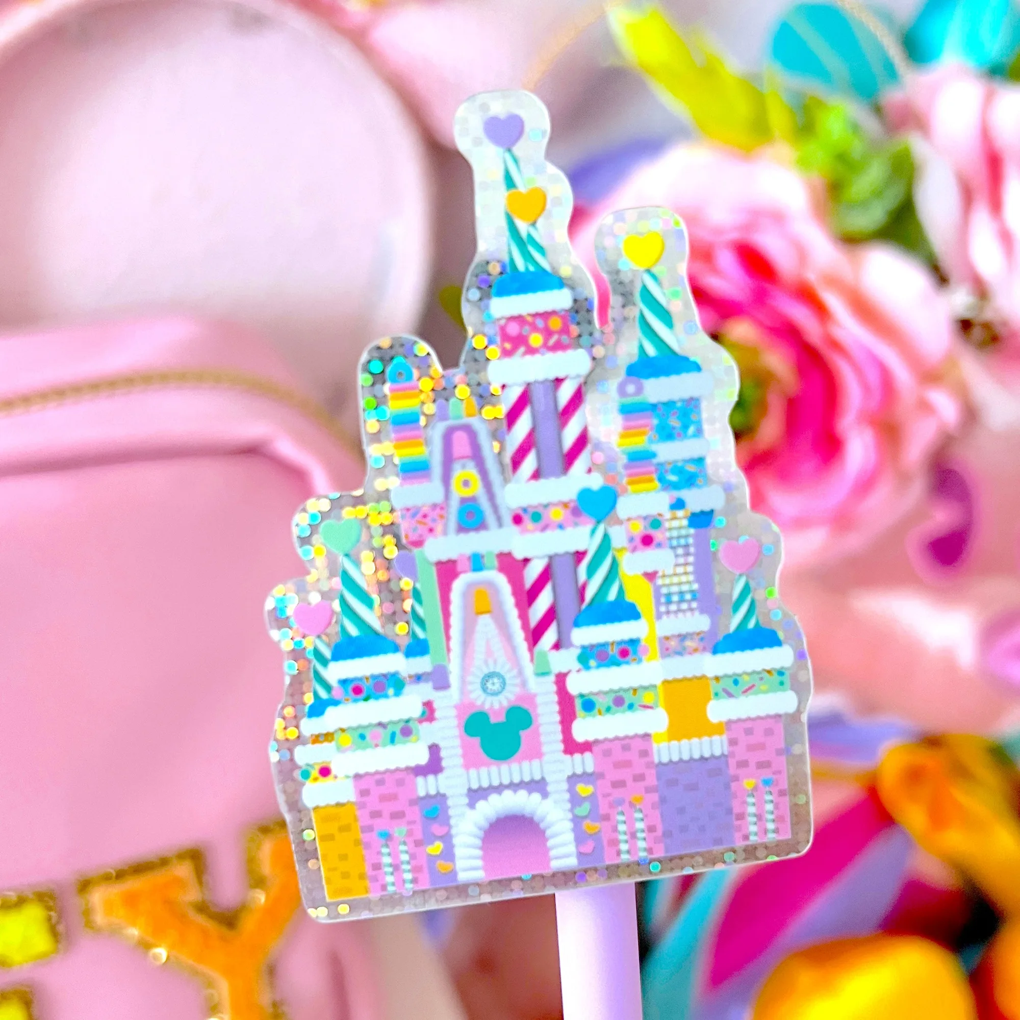 Wasserfester Aufkleber - Candy Hearts Castle