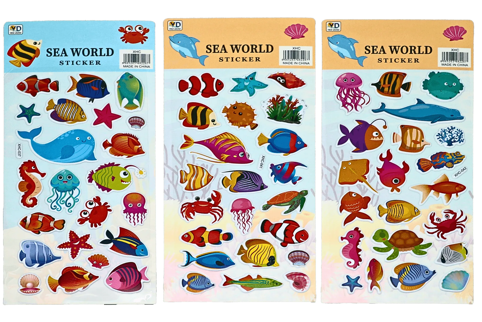Underwater Animals Design 3D Stickers