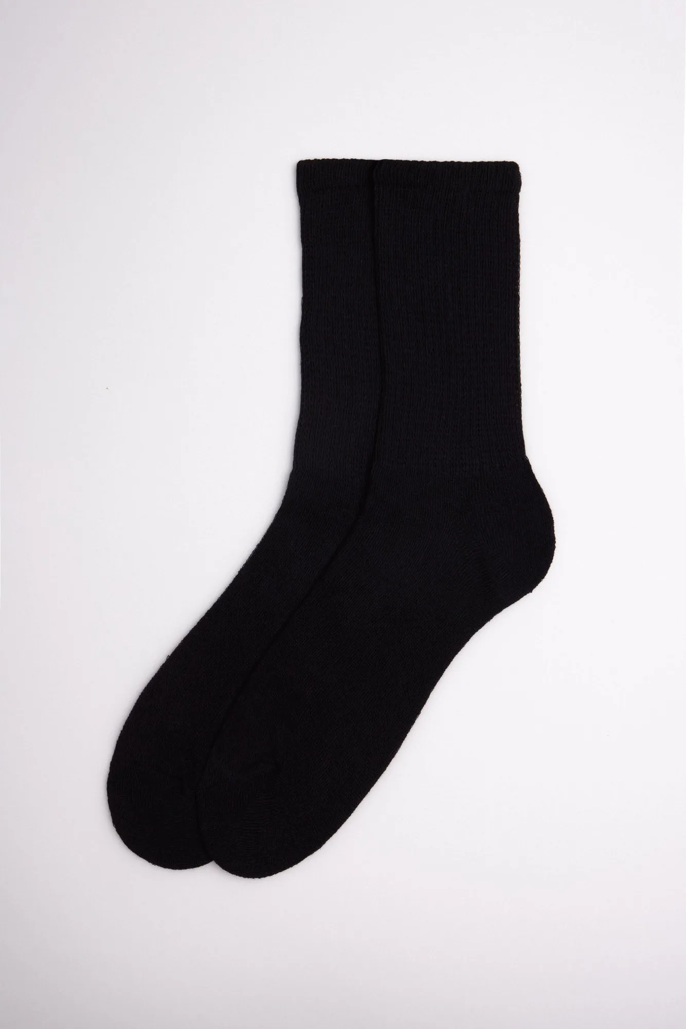 Calcetines deportivos con puño confort negro