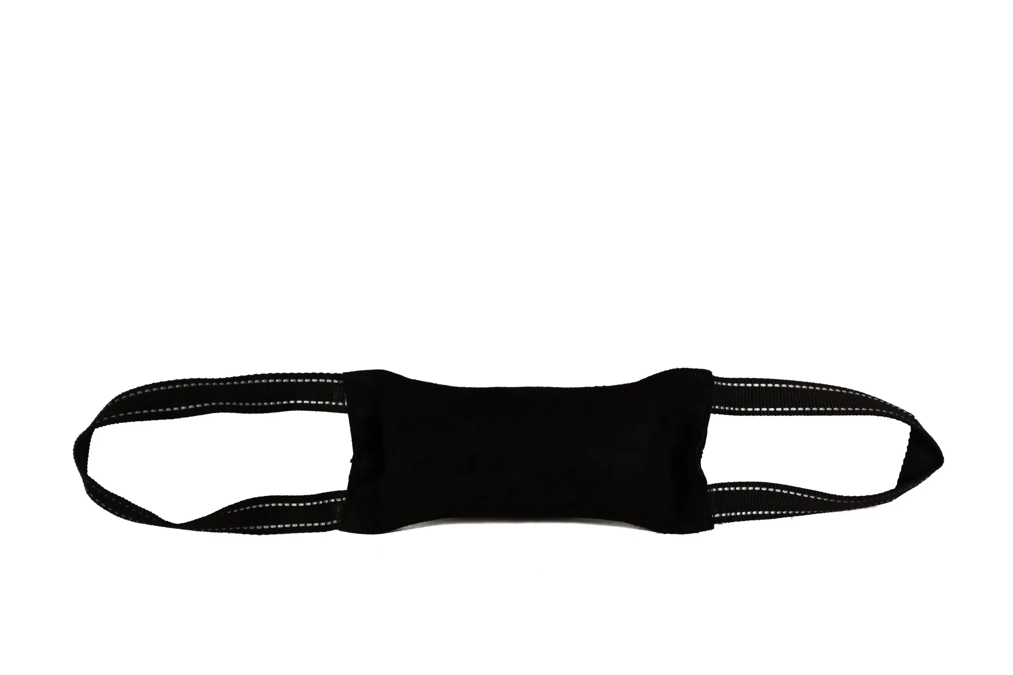 Trekspeeltje leer Maat: 8 x 3" binnen genaaid - 2 handvatten