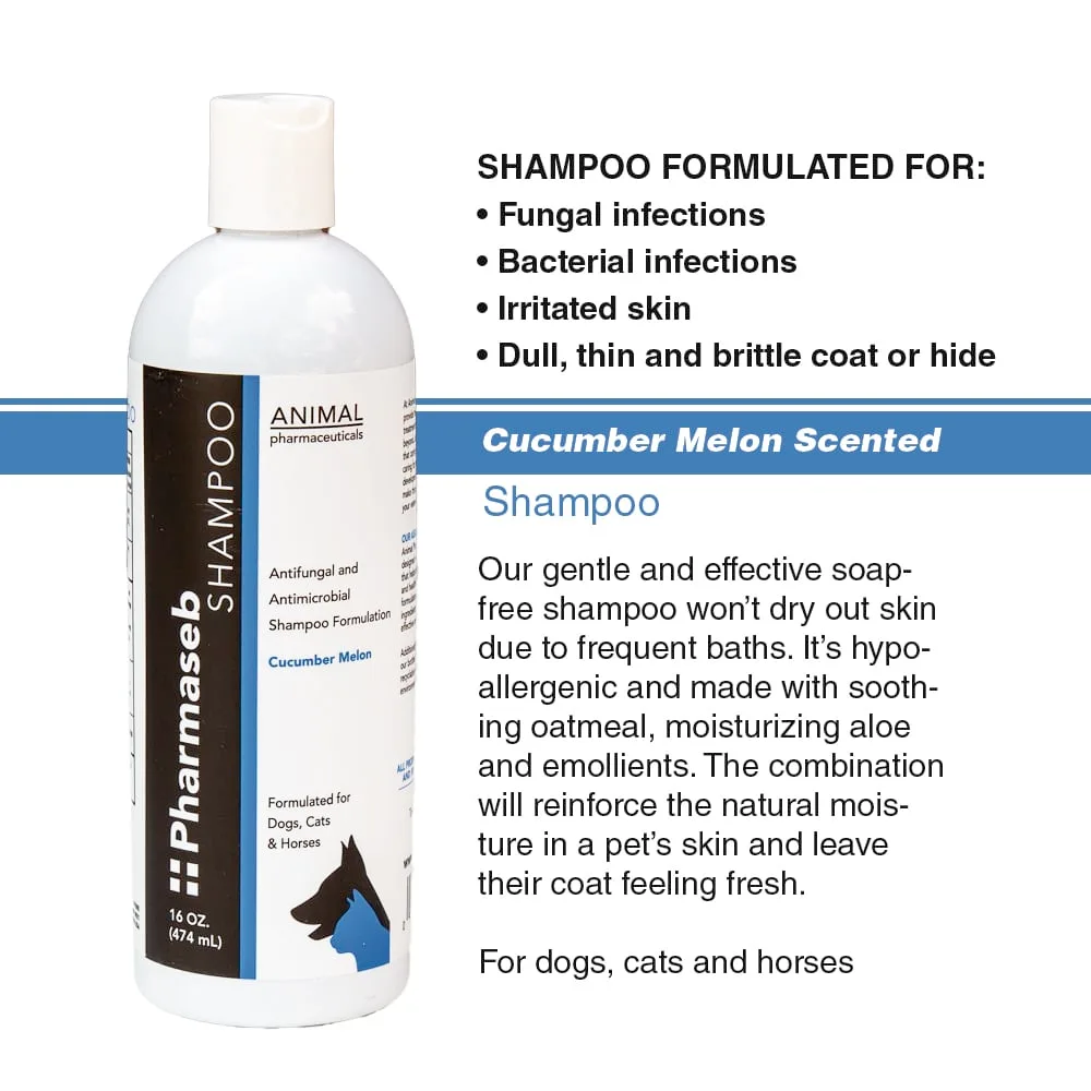 Animal Pharmaceuticals Pharmaseb šampon - okurkový meloun