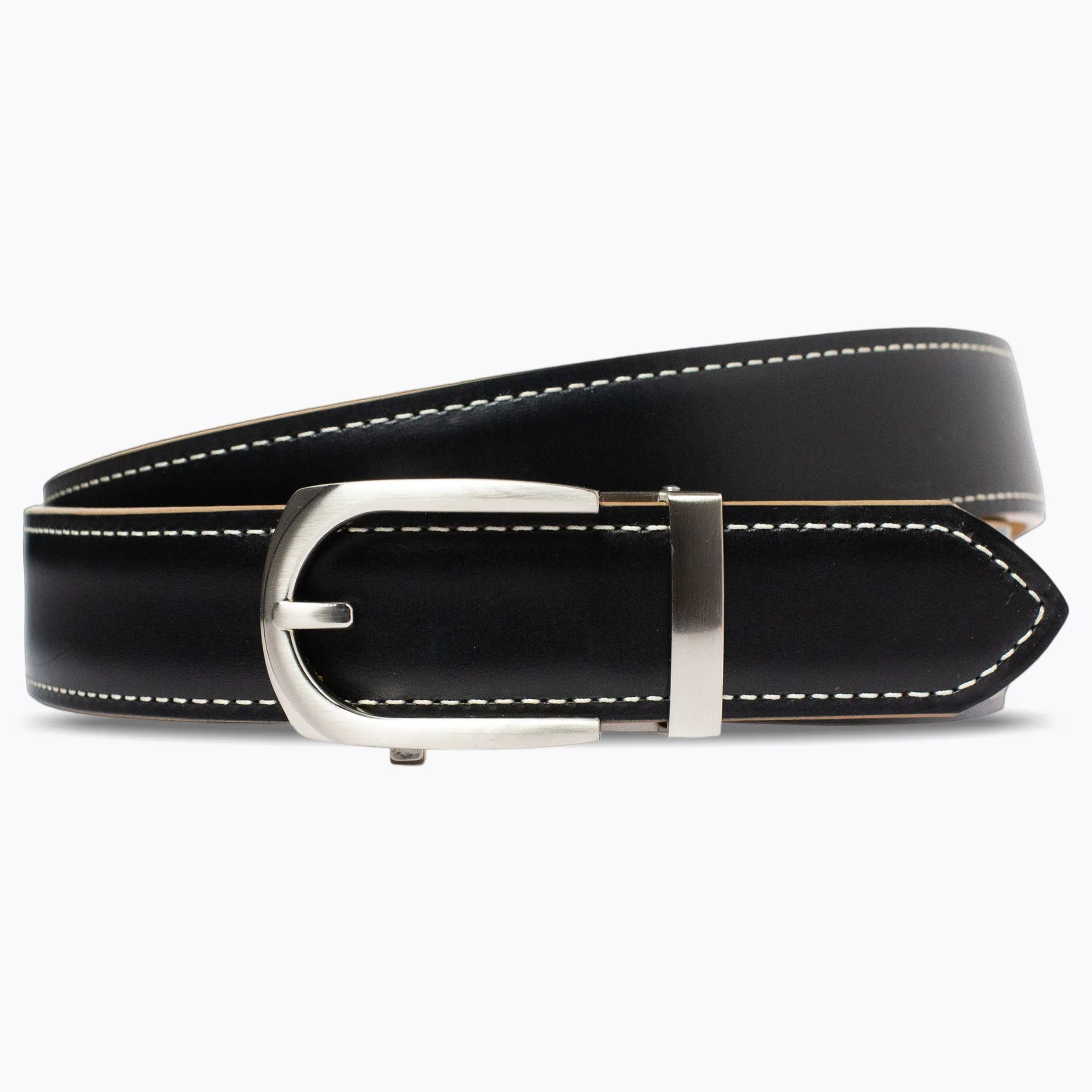 Sienna vs zwarte oliegelooid Americana-riem: vergelijking