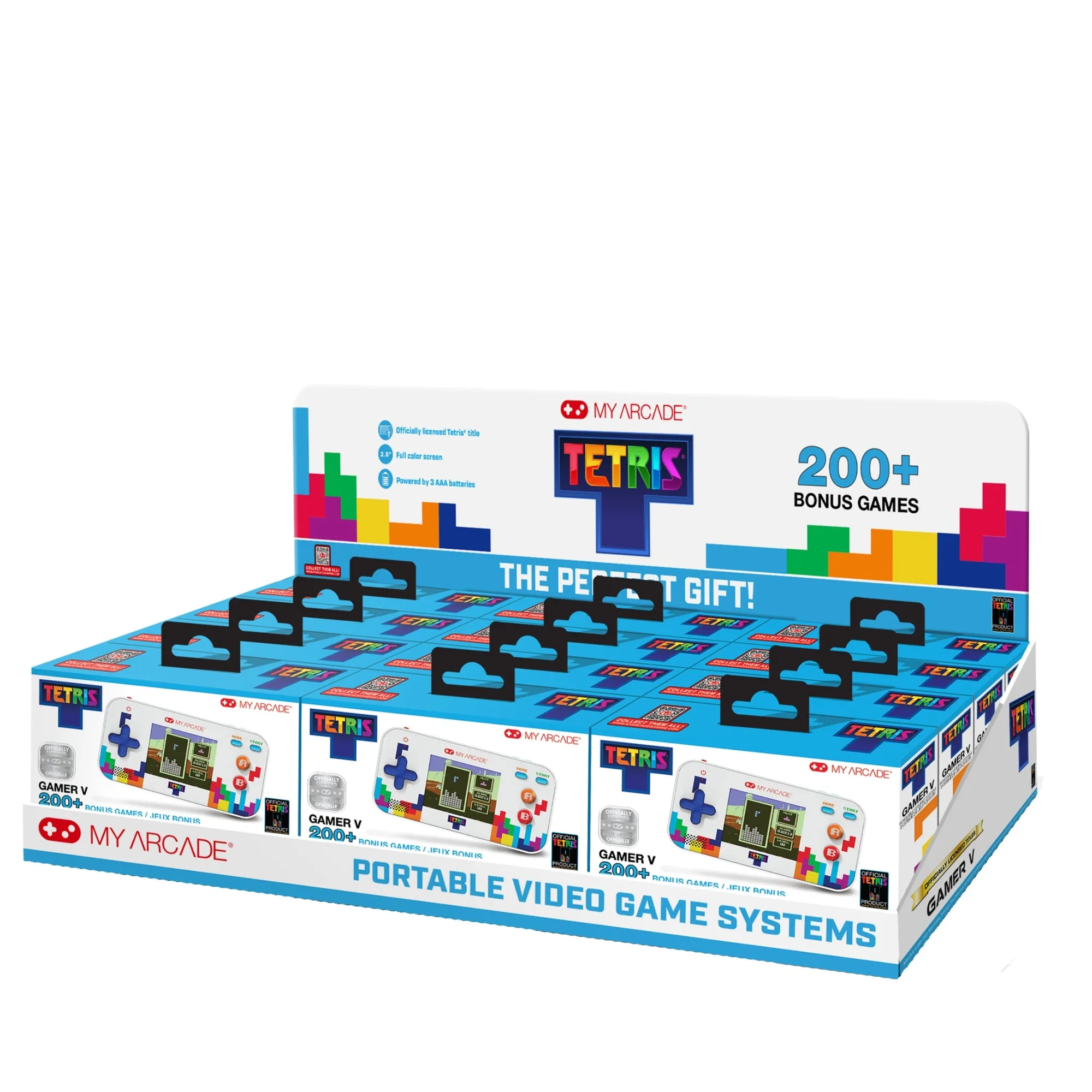 TETRIS GAMER V (201 GAMES IN 1) TRAY -12 PCS
