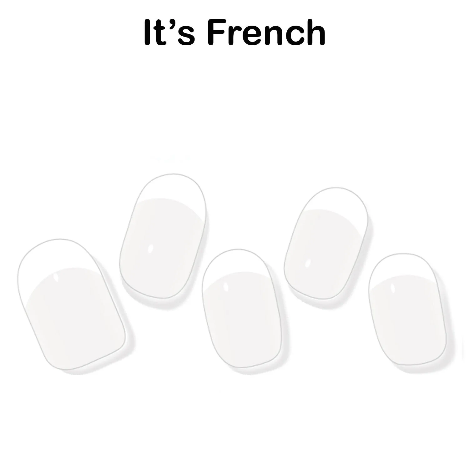 Sådan påfører du instant gel manicure French semi-cured wraps