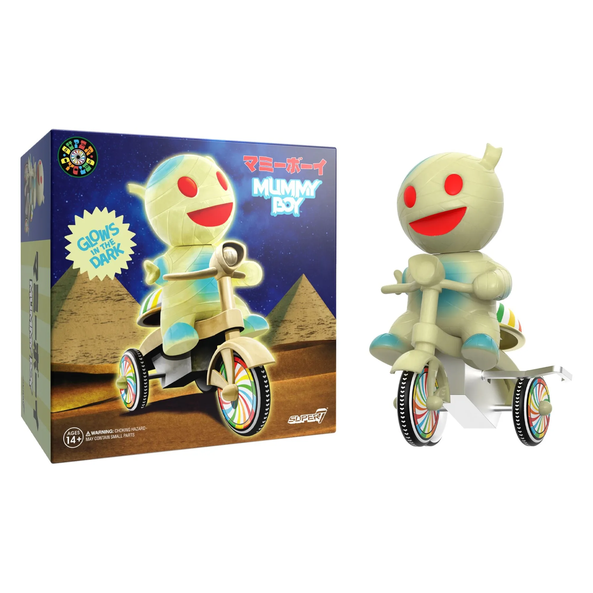 Super Cycles Mummy Boy Glow Figure Care Tips