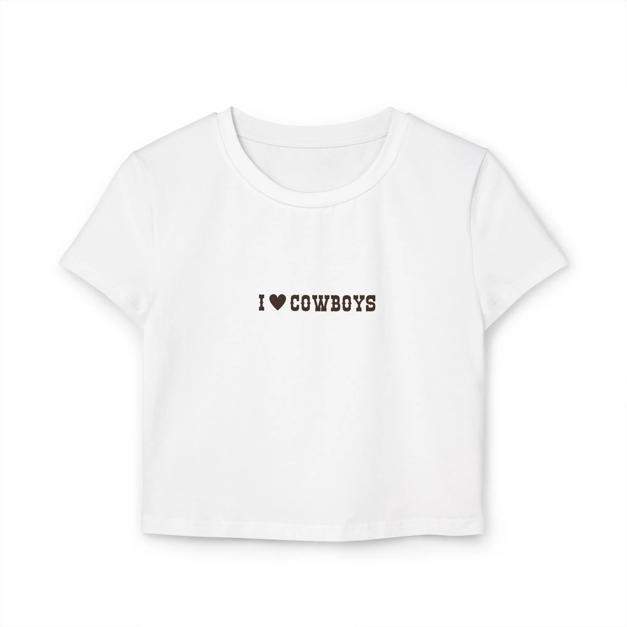 I Love Cowboys Women’s Baby Tee