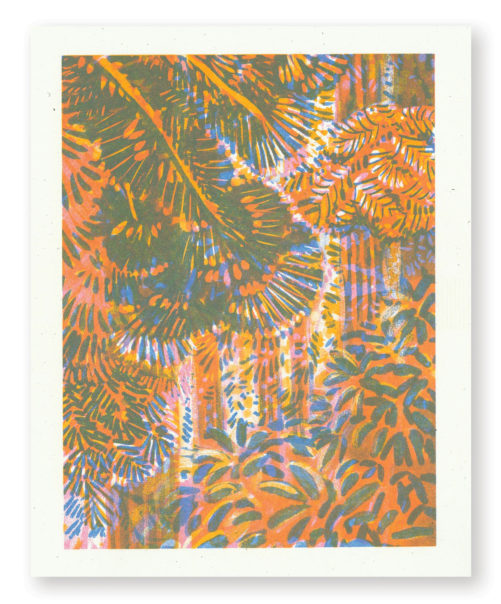 Rêve de séquoia – tirage Risograph