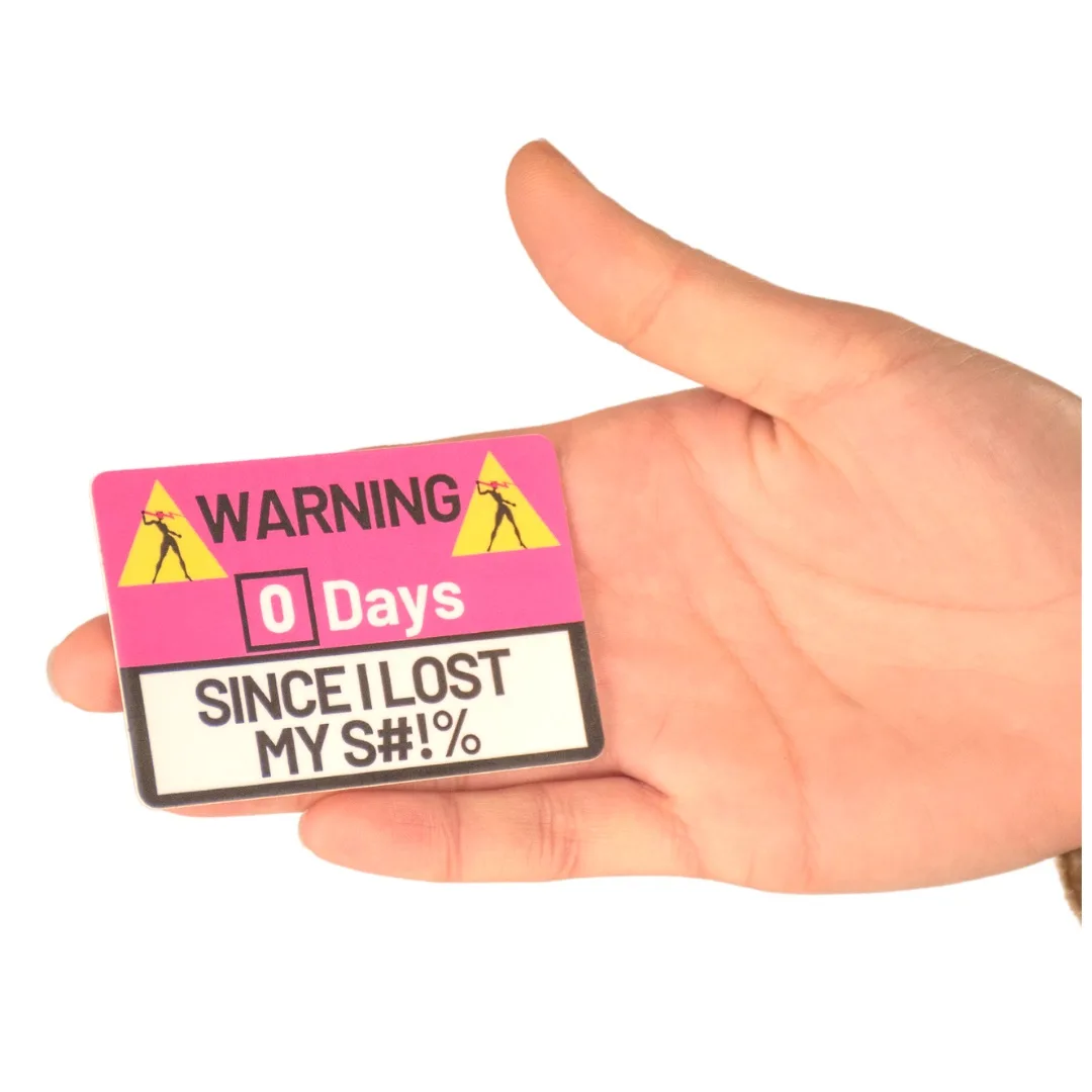 0 Days - Runner 3x2 Inch Sticker