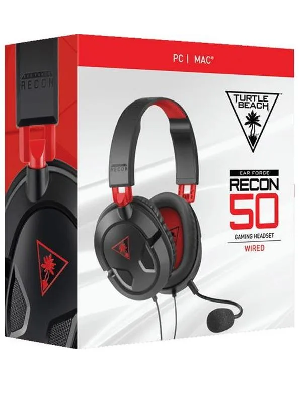 Casque Gaming Turtle Beach Recon 50 PC Noir et Rouge