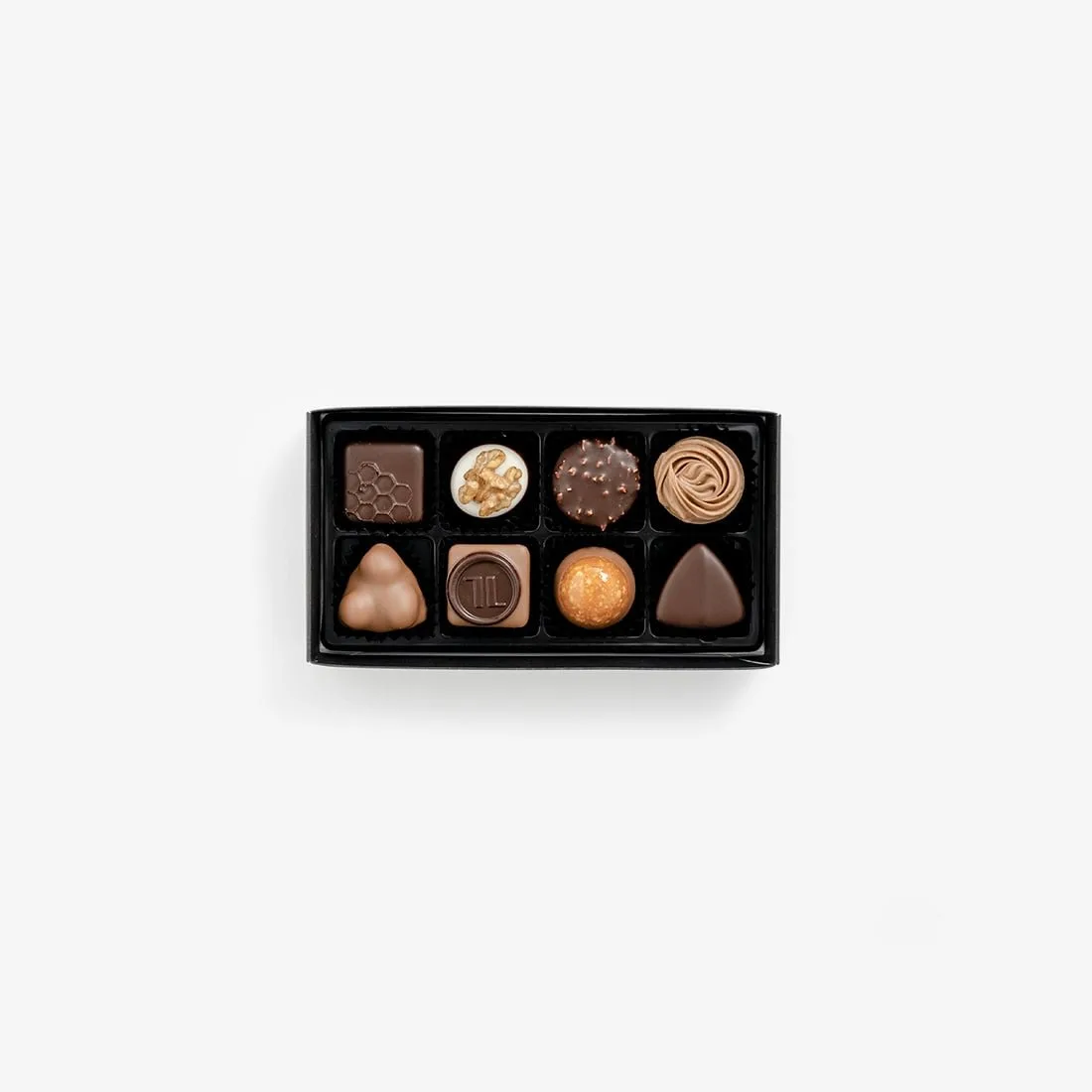 Praline Selection 8 vs 48 drewniane pudełko: wybierz właściwą ilość