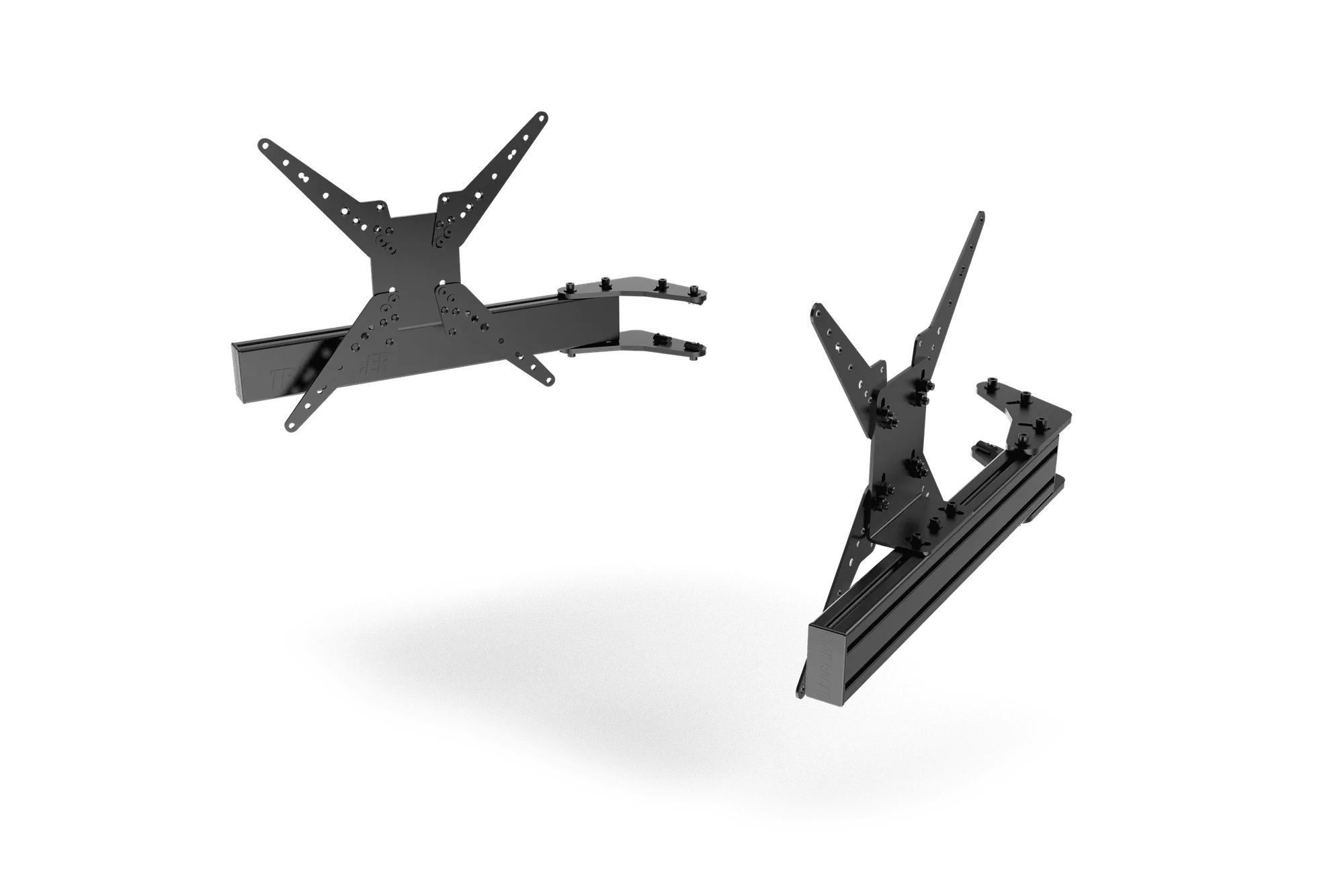 580mm/22.8" Add-On Triple Monitor Arms with VESA Mounts — Fits Monitors up to 45"