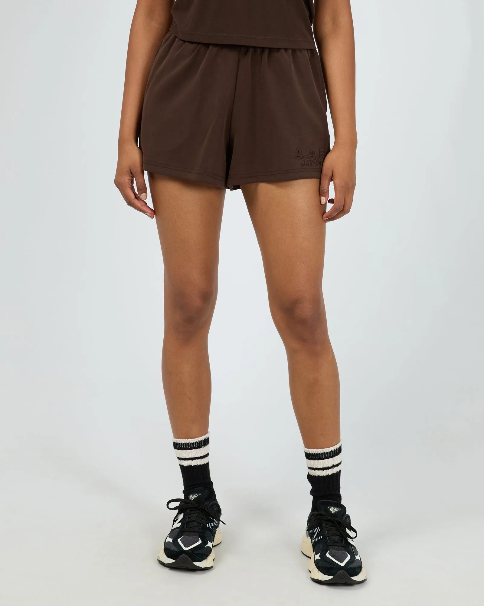 Short de sport Luxe Active, marron