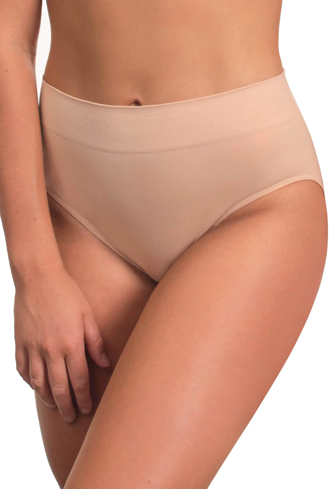 Brief taille haute contrôle quotidien riche en coton