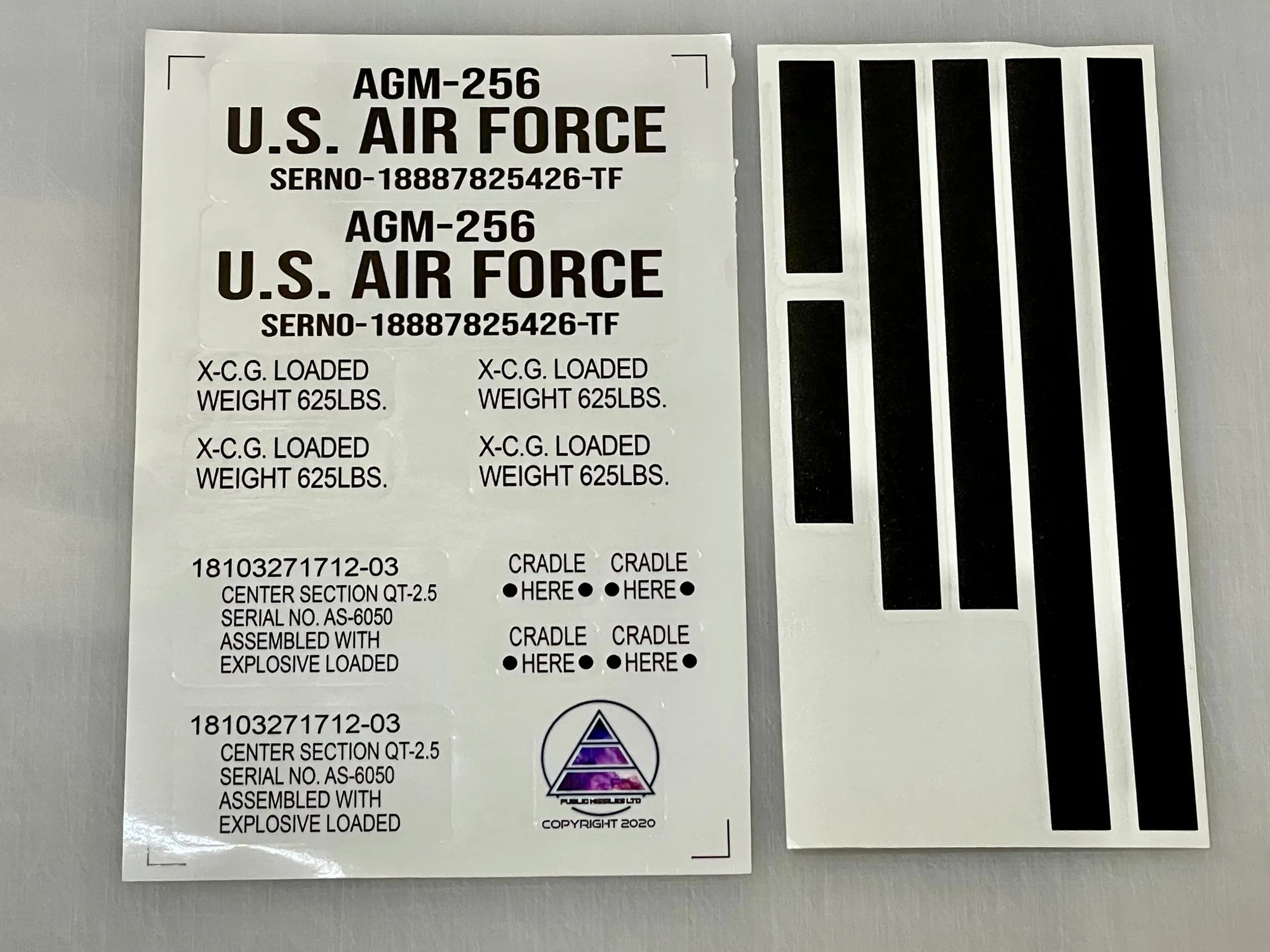 Decal Set PML AGM-256 Pit Bull