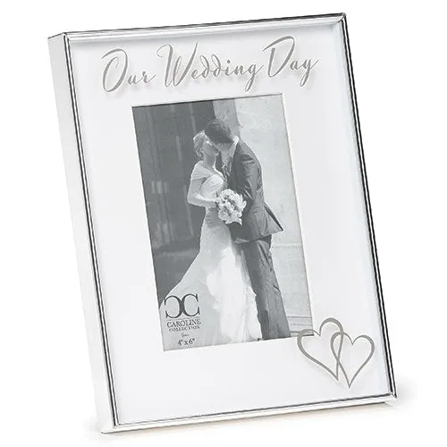 8.75"H Our Wedding Day Frame