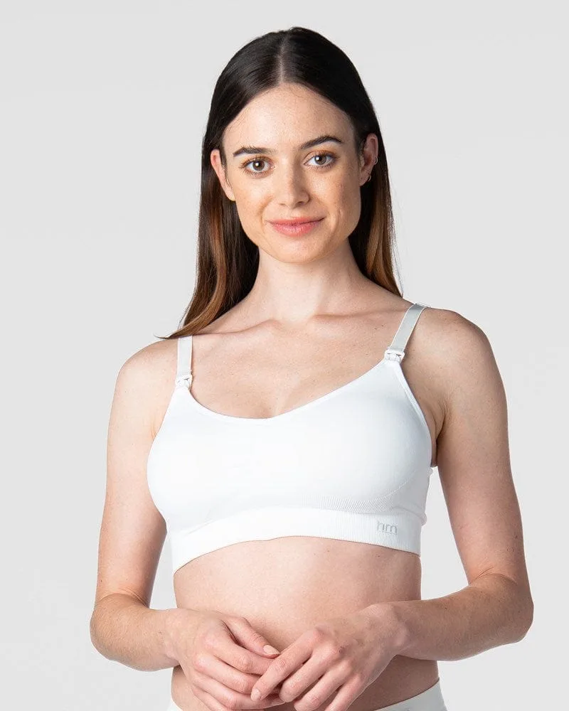 My Necessity Wirefree Nursing Bra - White