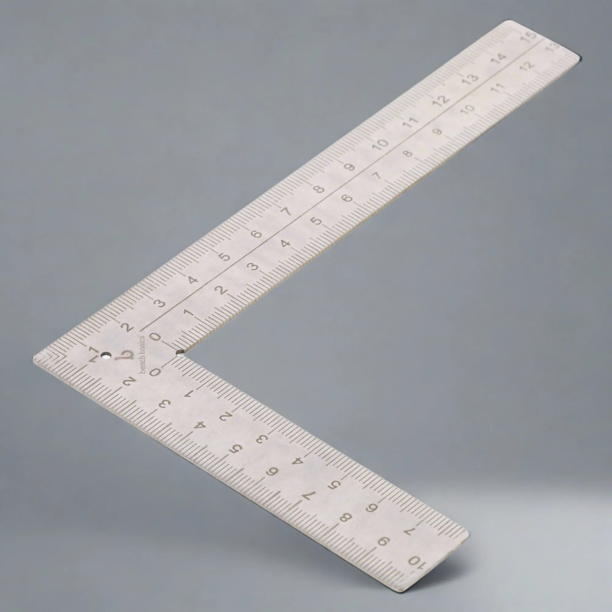 Régua métrica quadrada para metalúrgicos e joalheiros, aço inoxidável, 90°
