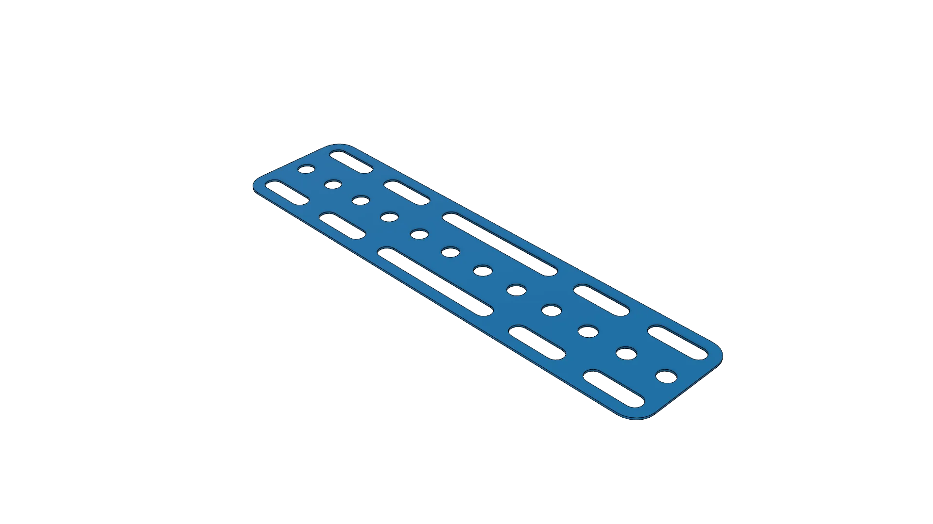 Cladding plate 12x3-hole, blue