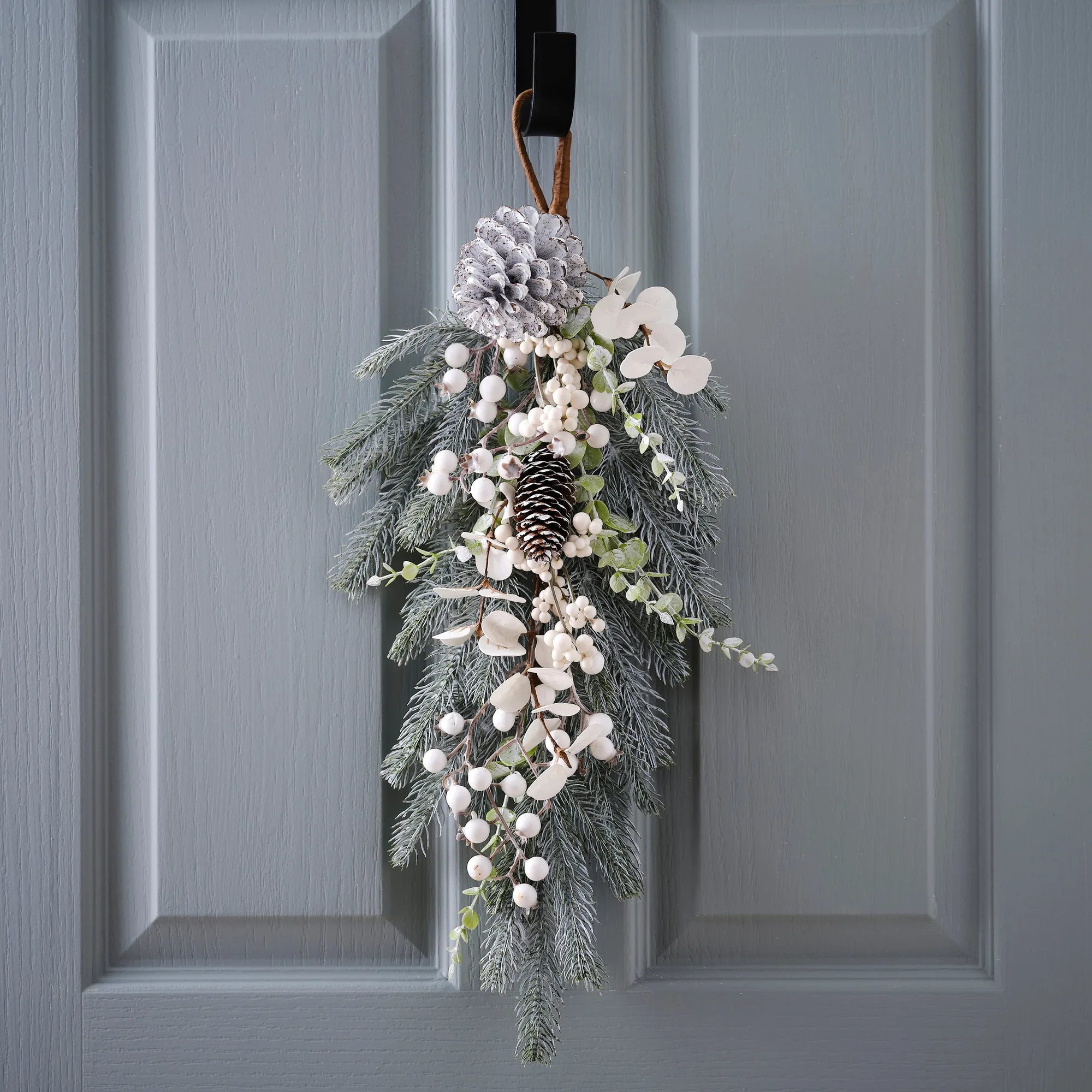 Ramalhete de Porta de Natal de Folhagem de Pinheiro