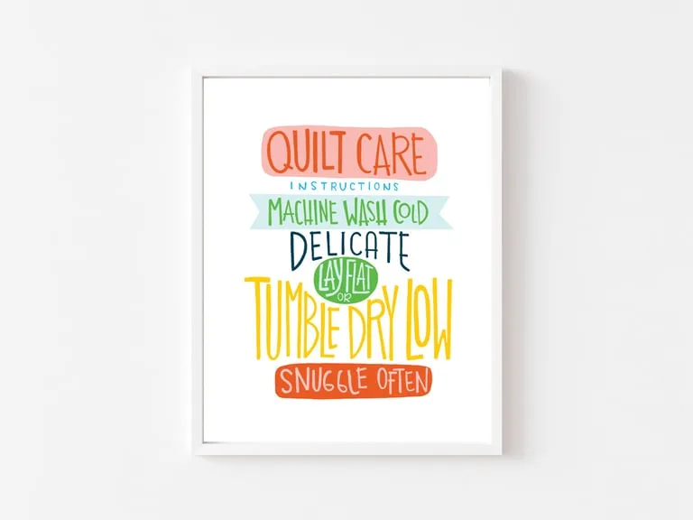 Quilt-Pflege - Kunstdruck