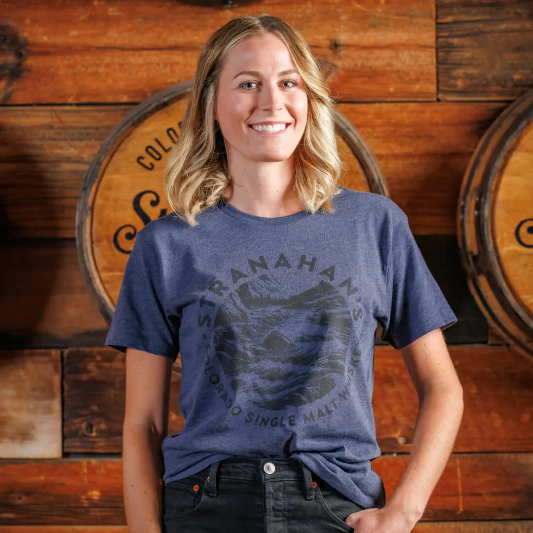 Navy Circle Mountain Tee