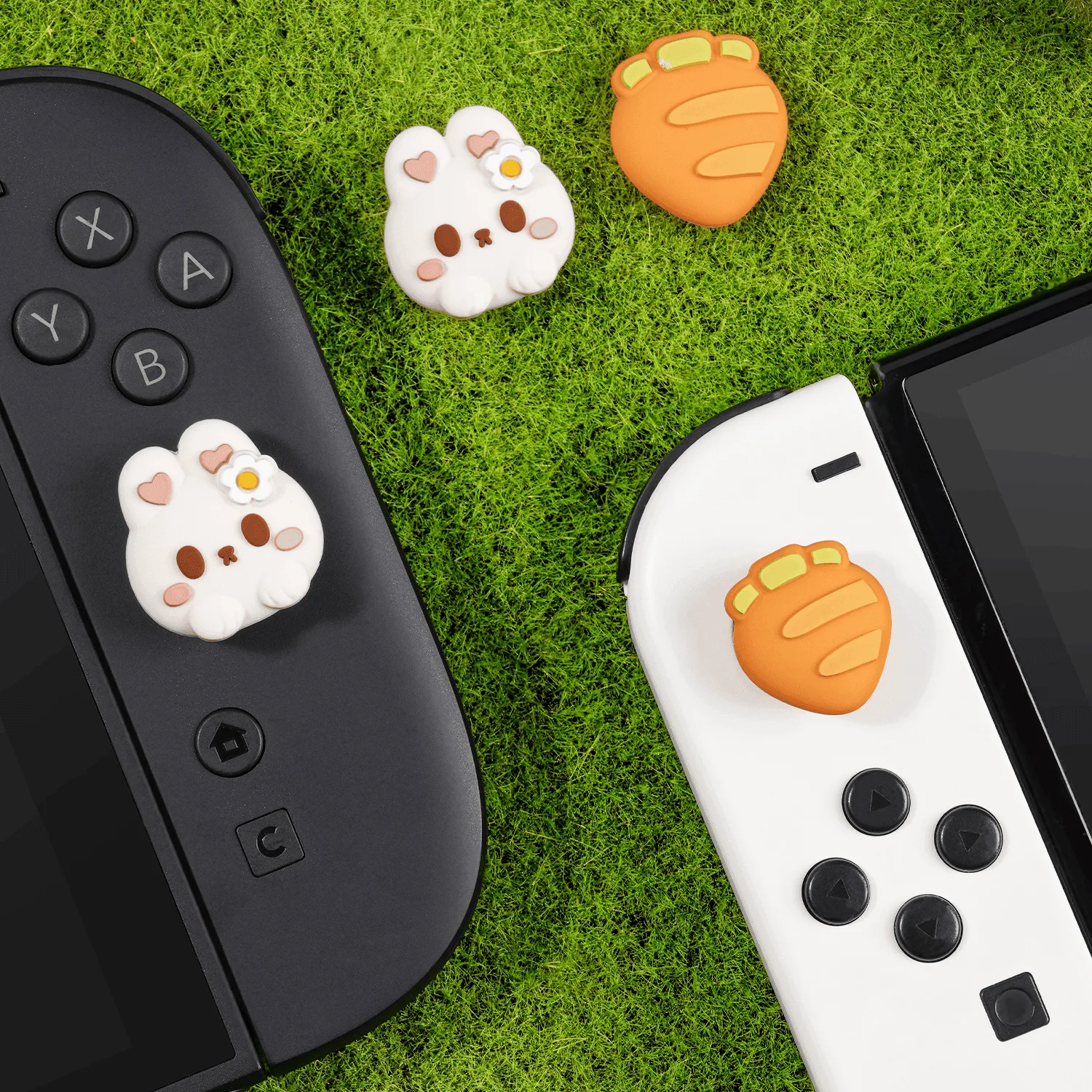 GeekShare Carrot Bunny Thumb Grip Caps