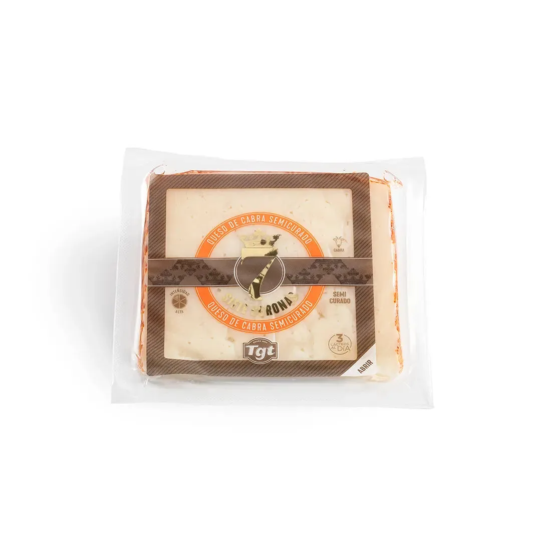 Queso cabra semicurado 7 coronas 220gr