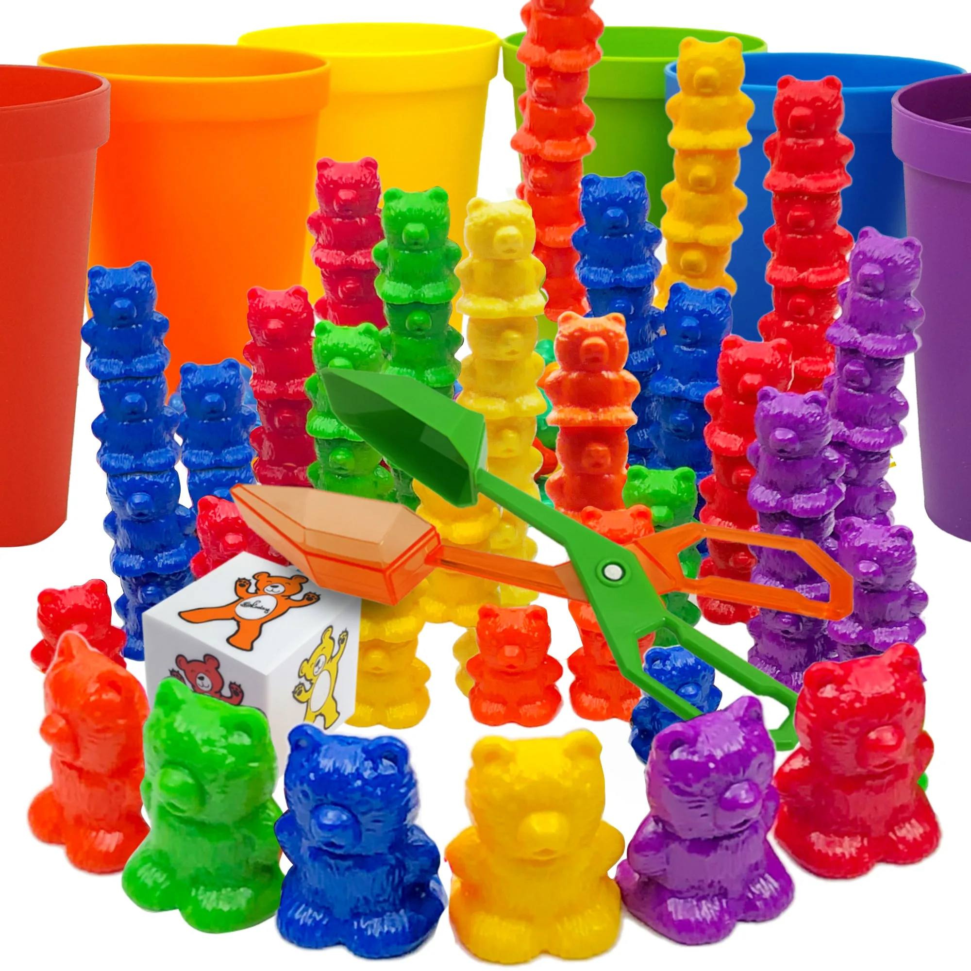 Sådan lærer du sortering og tælling med Rainbow Stacking Bears
